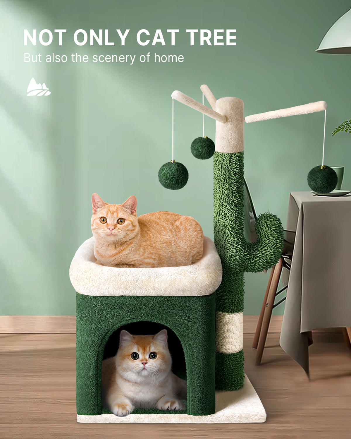 Title 8, Cactus Cat Climbing Frame Toy Sisal Column