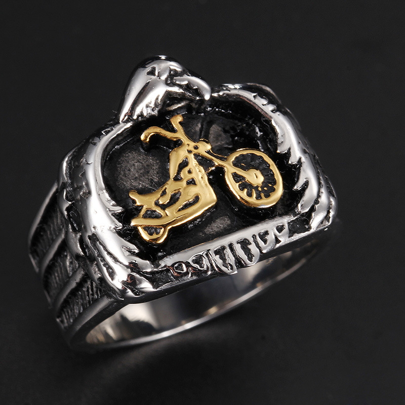 Cast Punk Rock Motorcycle Domineering Men's Ring
