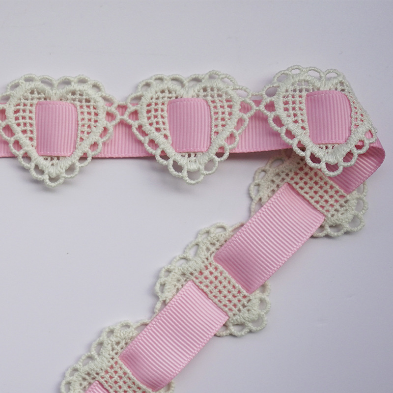 Title 4, Love Heart-shaped Lace Water Soluble Milk Silk ...