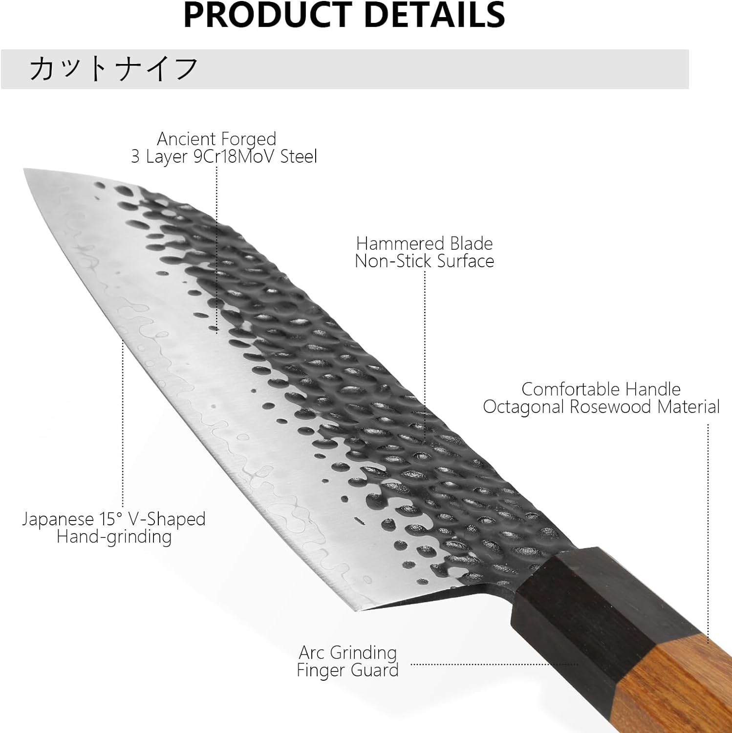 8 Inch Gyuto Chef Knife - Japanese Steel. A Breathtaking Blade. Comfortable Touch. Super Sharp Japanese Knife. Perfect Cooking Cookware Gift. Yaloka Promise. Cannot be sold on Amazon!