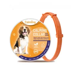 Pet Soothing And Soothing Collar Can Adjust Cats And Dogs To Relieve Anxiety Pet Calm - Orange - View 1