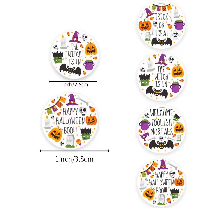 Title 2, Fashion Personality Halloween Sticker Labels