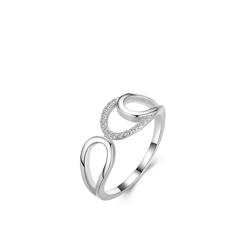 Title 1, Geometric Design Sense European Ring Female Simple