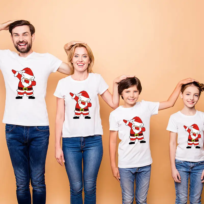 Christmas Christmas Antlers Parent-child Short Sleeve Top