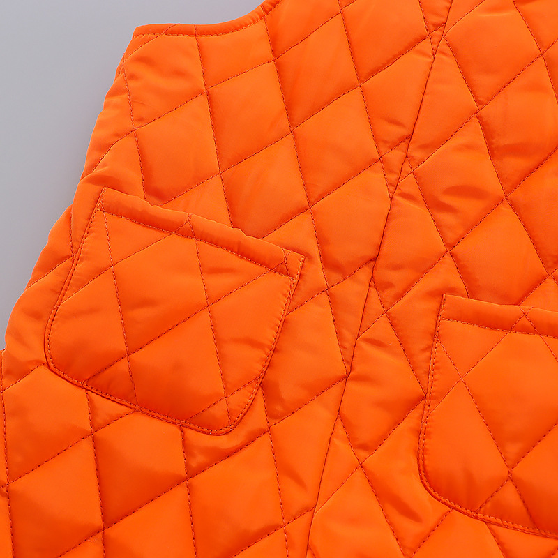 Diamond Check Cotton Bib Pants