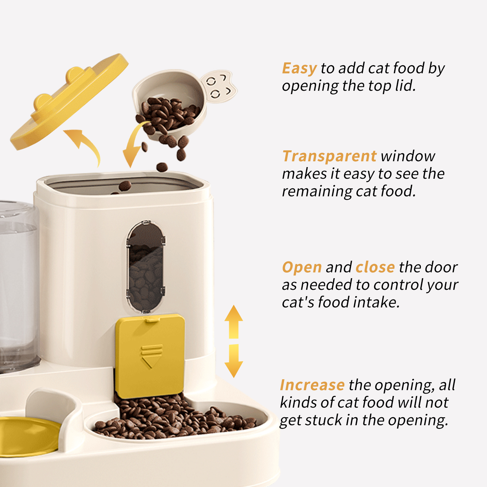 Two-in-One Pet Food Dispenser, Must-Have For Freeing Hands, Ensures Healthy Diet