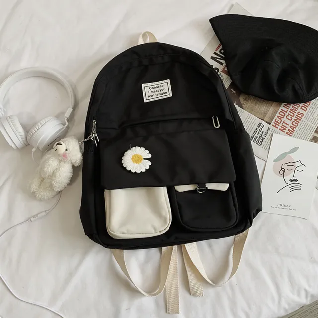 Japanese Girl All match Ins Backpack Black - Shop at LoveMi