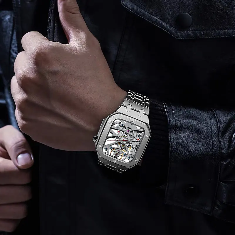 Strap Double Row Armor One Piece Case Stainless Steel