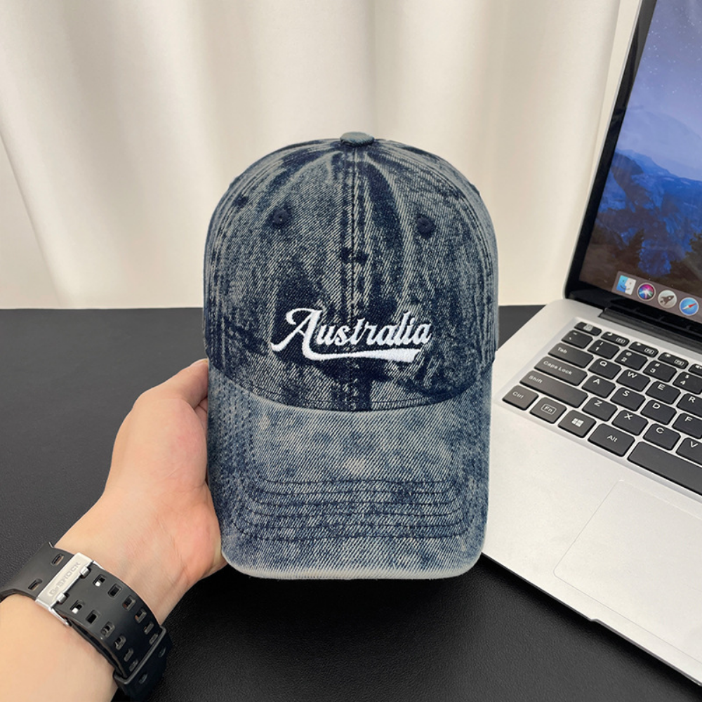 Monochromatic Individuality Frayed Letter Embroidery Washed-out Vintage Trend Fashion Holey Brim Baseball Cap Street Travel 5