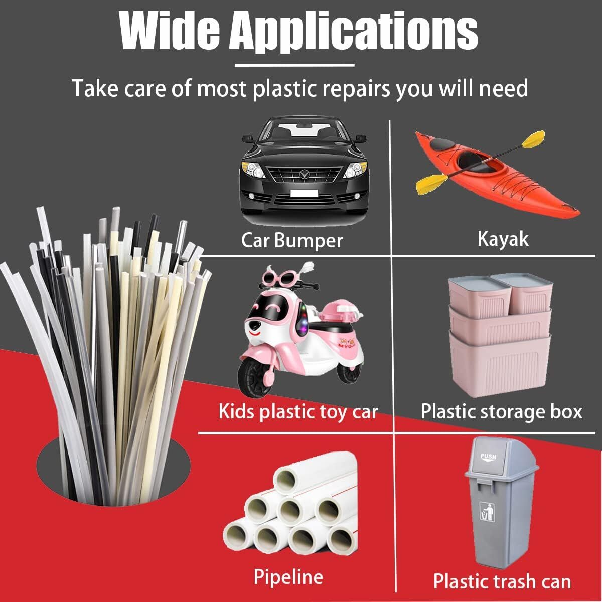 Plastic Welding Rods TPO-ABS-PP-PE-PU Metal Foil Stainless Steel Mesh Sandpaper — image 5