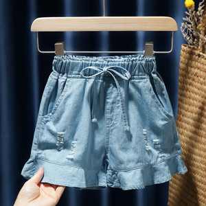 Denim shorts