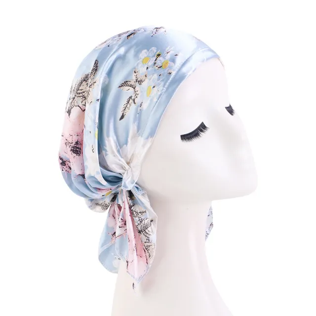 Women's Fashion Ethnic Print Headband Light Blue Flower - Shop at LoveMi