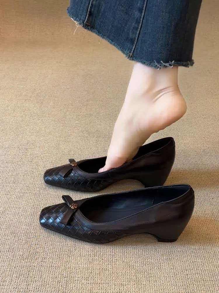 Square Toe Mary Jane Flats, picture 2 of 4