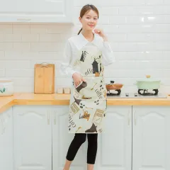 Kitchen Waterproof And Oil-proof Home Cooking Female Vibrato With Strapless Apron - 3 Style - View 1