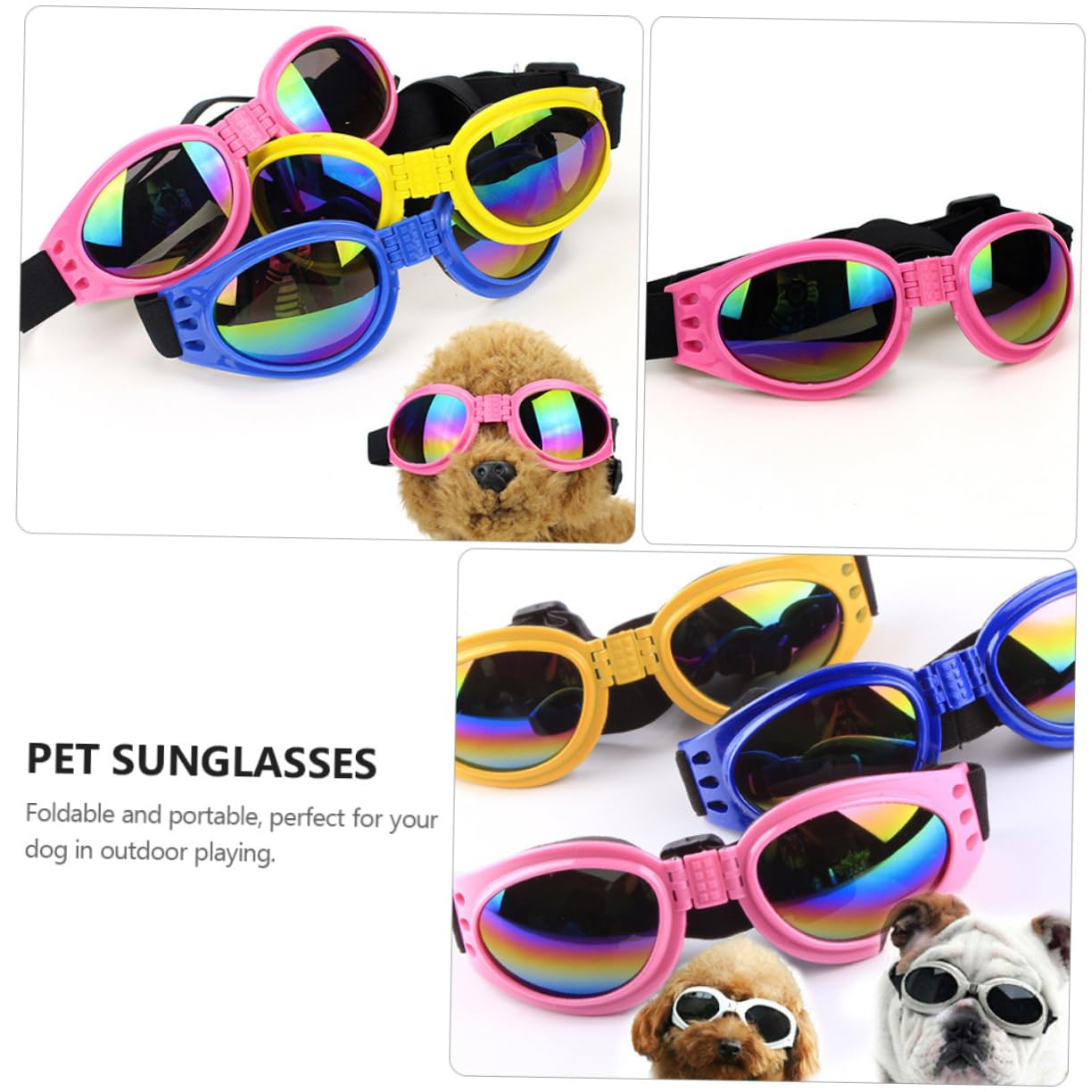1 Piece, Pet Dog Glasses, Goggles, Dog Sunglasses, Windproof Golden Retriever, Special Sunglasses For Corgi Photo Props