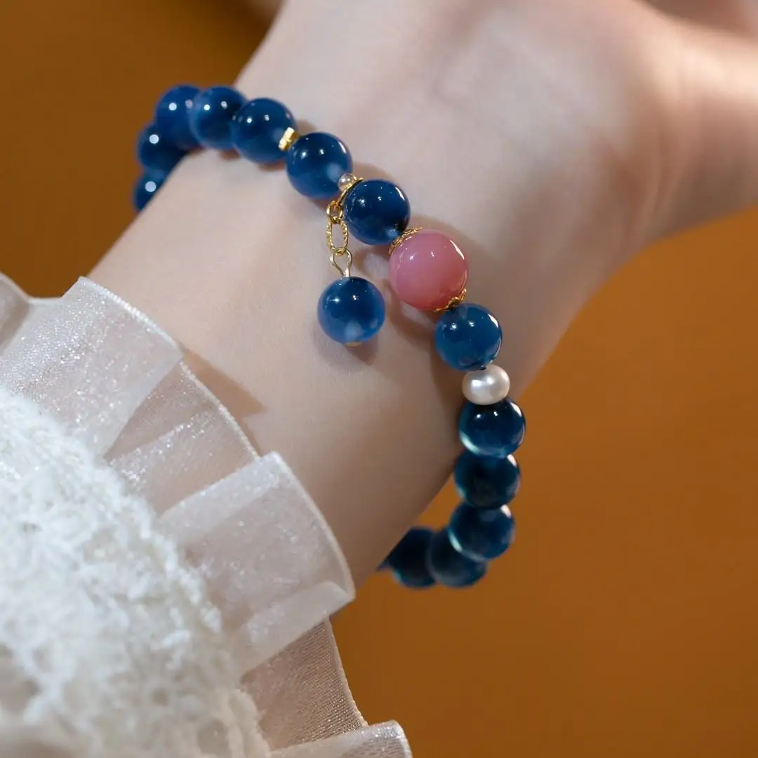 Single-loop Sugar Heart Agate String With Tilting Accessories