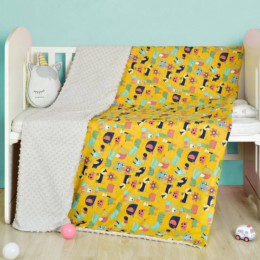 Soft Cotton Cartoon Baby Blanket Perfect Comfort for Your Baby BleuRibbon Baby