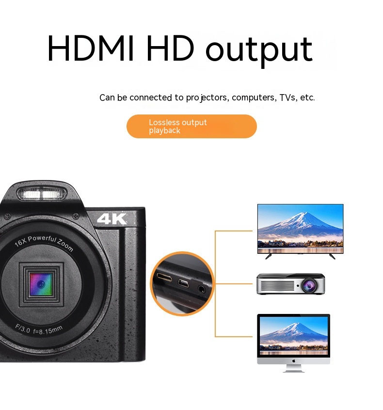 Entry-level Household 4K HD Digital Camera