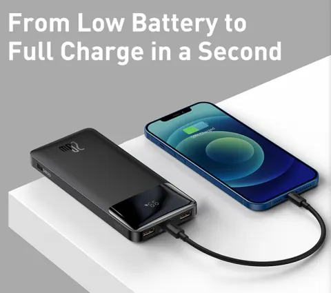Power Bank with Digital Display 10000mAh 15W Multi-port