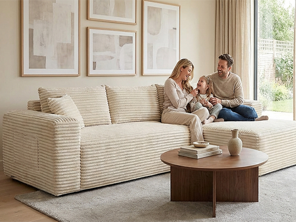 YM3116250005811& YM3116250006111 Combination Products Are Not Sold Sep-L Shape Modular Sectional Couch Spacious Comfortable 2 Seater Sofa With Pillows For Living Room Office No Assembly Required Beig