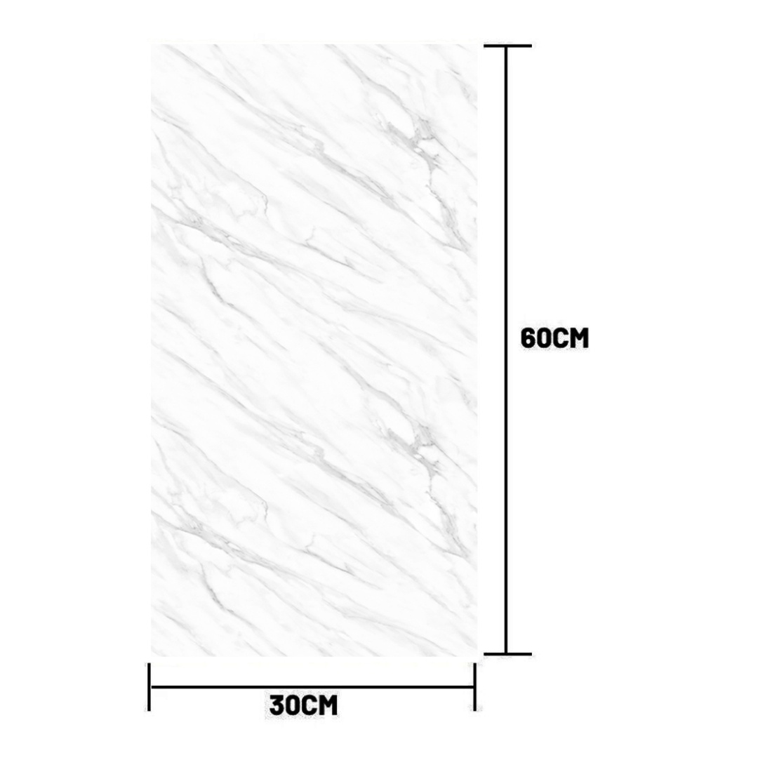 Marble Tiles Sticker Self-Adhesive Stick On Kitchen Home Wall Bathroom — image 6