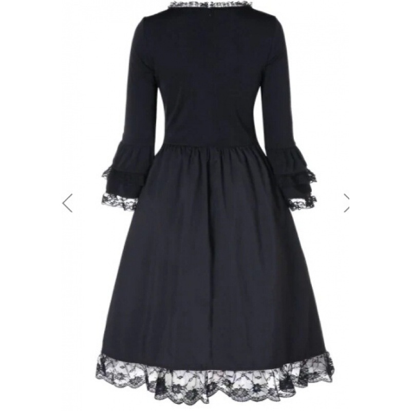 Lace Long-Sleeve Midi Dress, picture 2 of 5