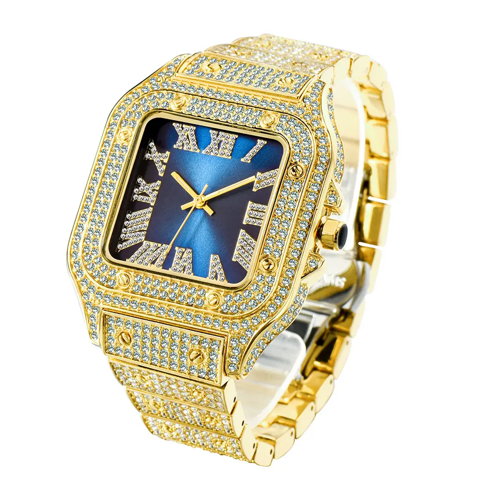 Fashion Hip Hop Diamond Full Square Men's
