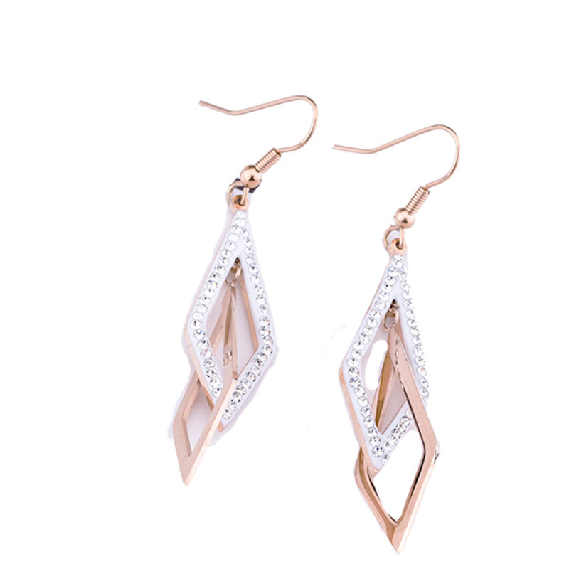 Title 4, Silver Needle Korean Earrings Temperament All-m...