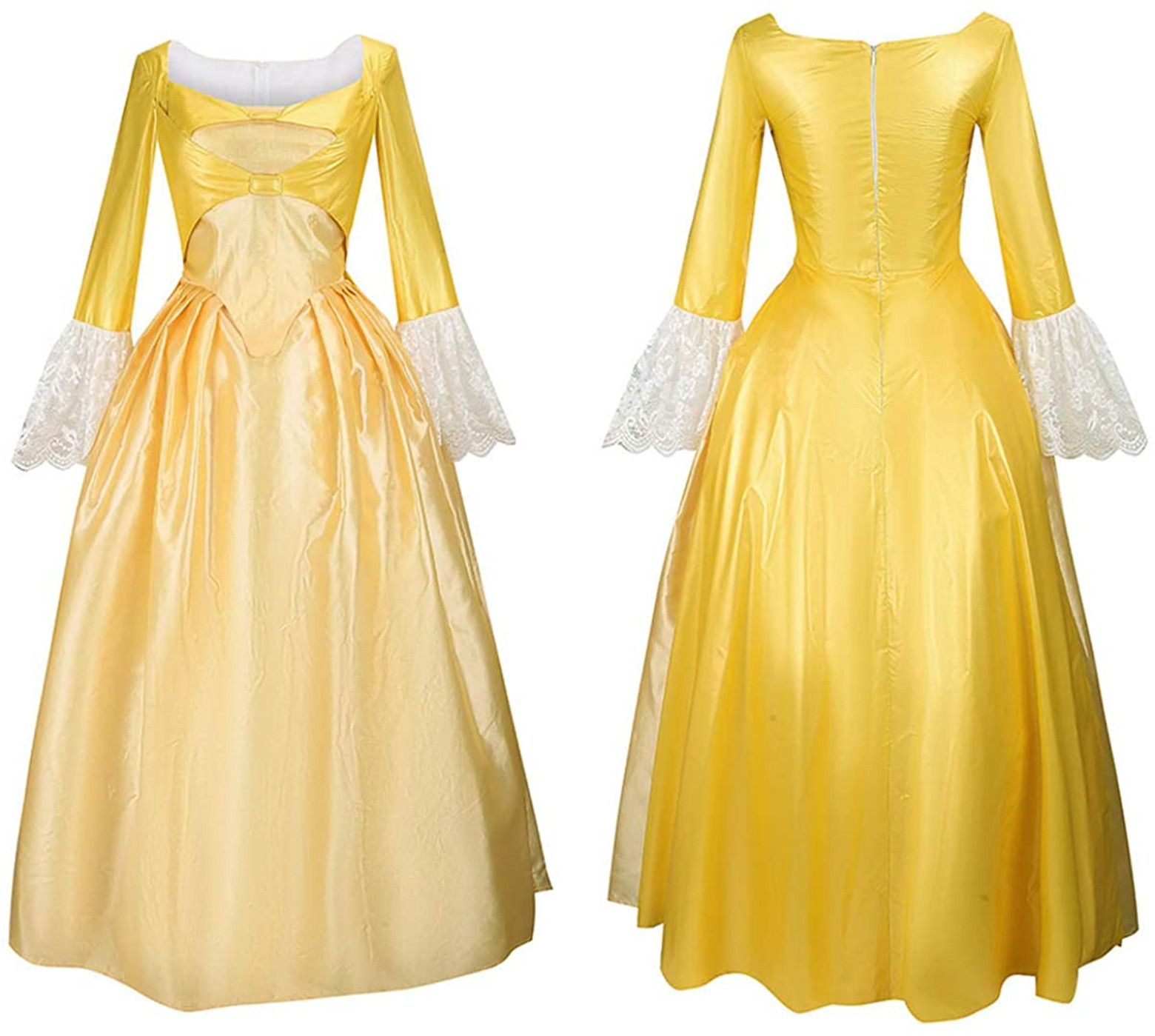Children's Victorian Palace Dress Stage Performance Costume Yellow - Shop at LoveMi