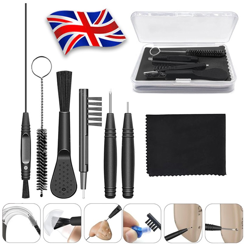 Universal Hearing Aid Cleaning Kit 6 Parts Cleaning