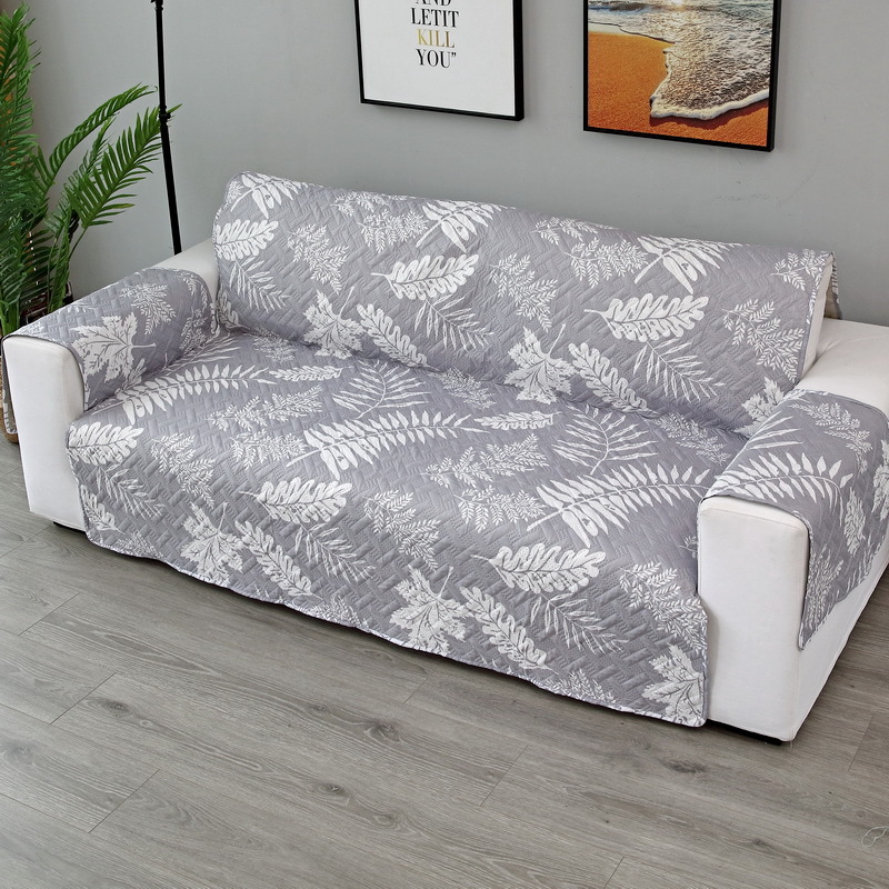 Leaf sofa cover grey