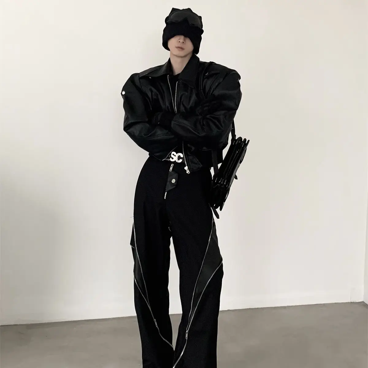 Thickened Short Design Leather Jacket