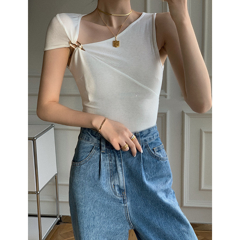 Women's Korean Style Two-piece Metal Decorative Bottoming Vest