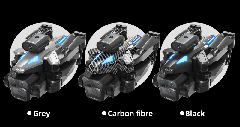 C10 Black - Triple Camera - Dual Electric Drone-BLACK detail