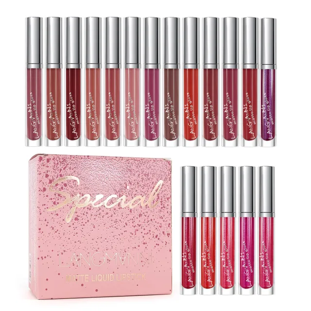 Lipstick 18 Count Lip Gloss Set Matte Velvet Lip Gloss 18Color - Shop at LoveMi