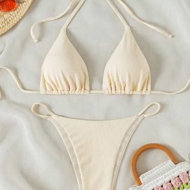 Factory Women's Sexy Small Rib Bikini Tie Bikini Set Two Piece Swimsuit Beach Wear Style8 L - Shop at LoveMi