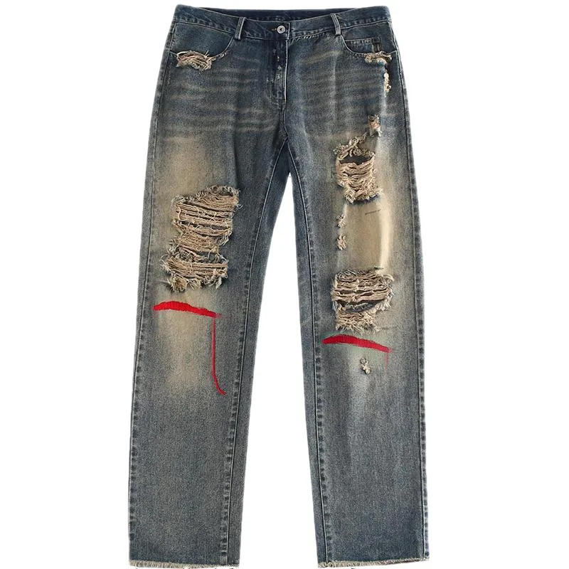 American High Street Straight Casual Pants - Navy
