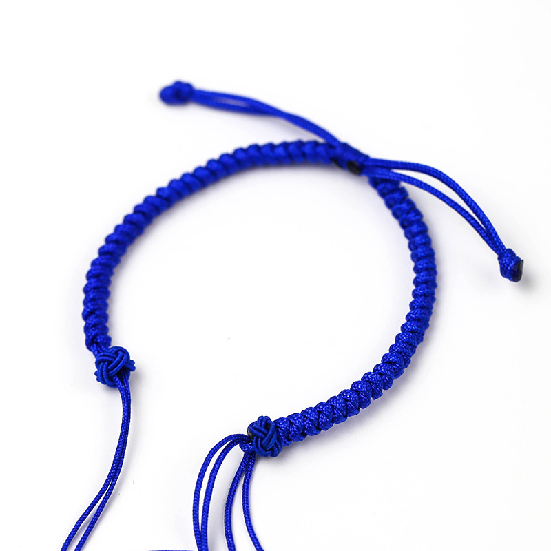 Hand-woven Snake Knot Simple Semi-finished Red Rope Bracelet