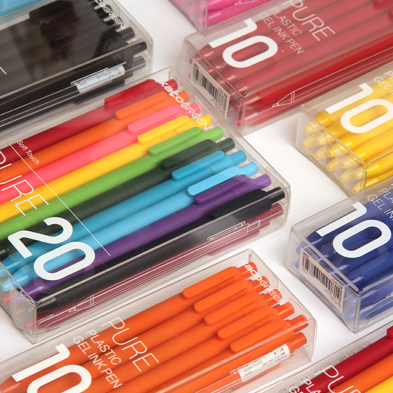 Simple Candy Color Soft Gel Pen Holder Color Neutral Watercolor Pen