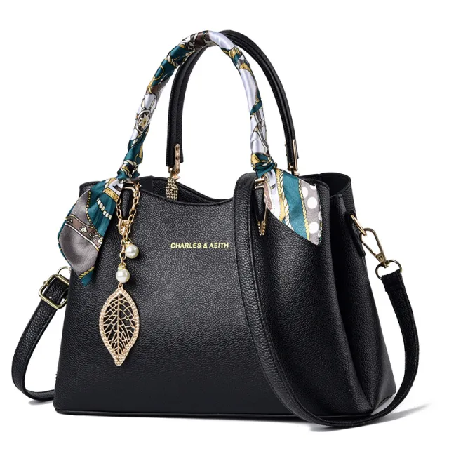 Women's Fashion Simple Handbag Single Shoulder Crossbody Bag Black - Shop at LoveMi