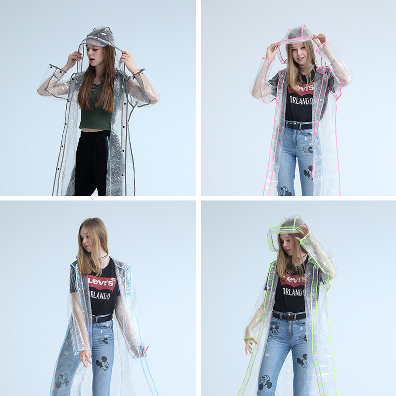 Fashion Personality Reflective Poncho Long All Over