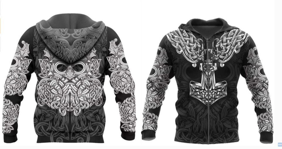 Men's Autumn Plus Size Digital Print Sweatshirt