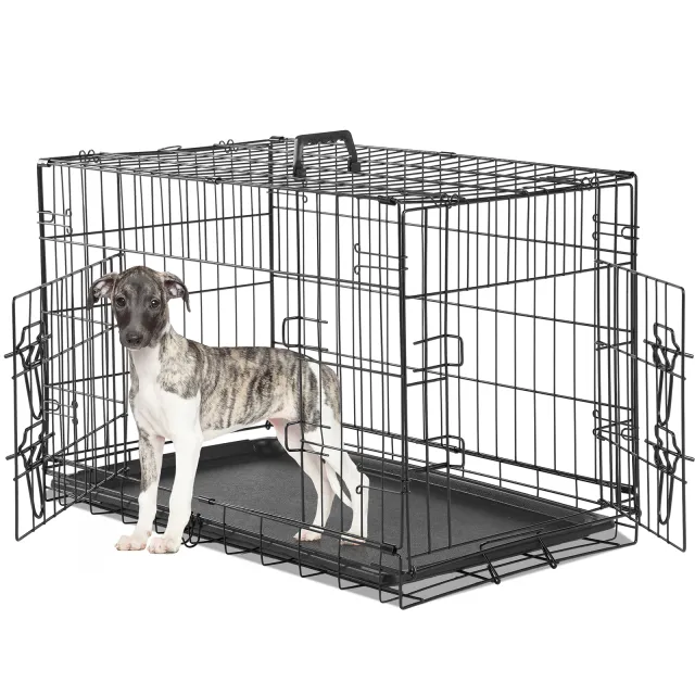 A Dog Cage With Two Doors 30Double Door - Shop at LoveMi