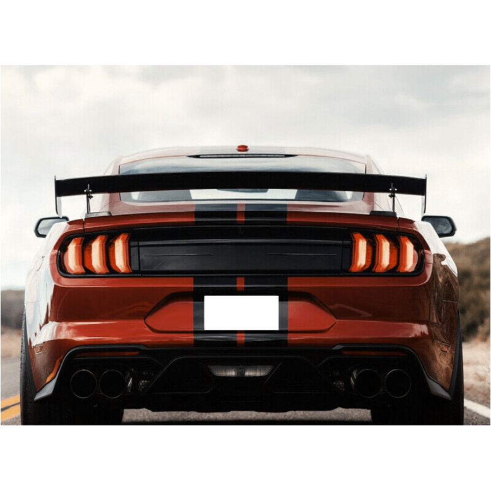 For Ford 2015-2022 Mustang Rear Trunk Spoiler Gloss Black-GT500 CFTP Style