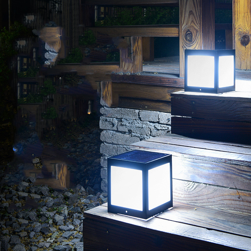 European Style Column Head Lamp Outdoor Villa Courtyard Wall Lamp Solar Wall Lamp — foto 9