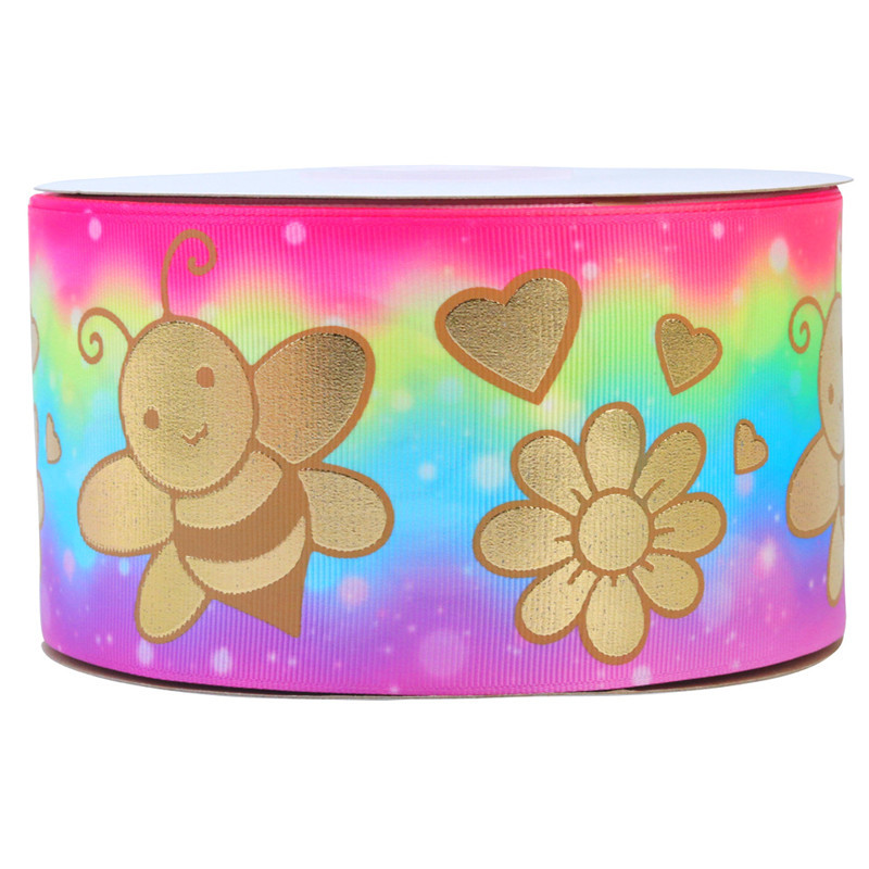 Bronzing Printed Rib Ribbon Clothing Accessories — foto 10