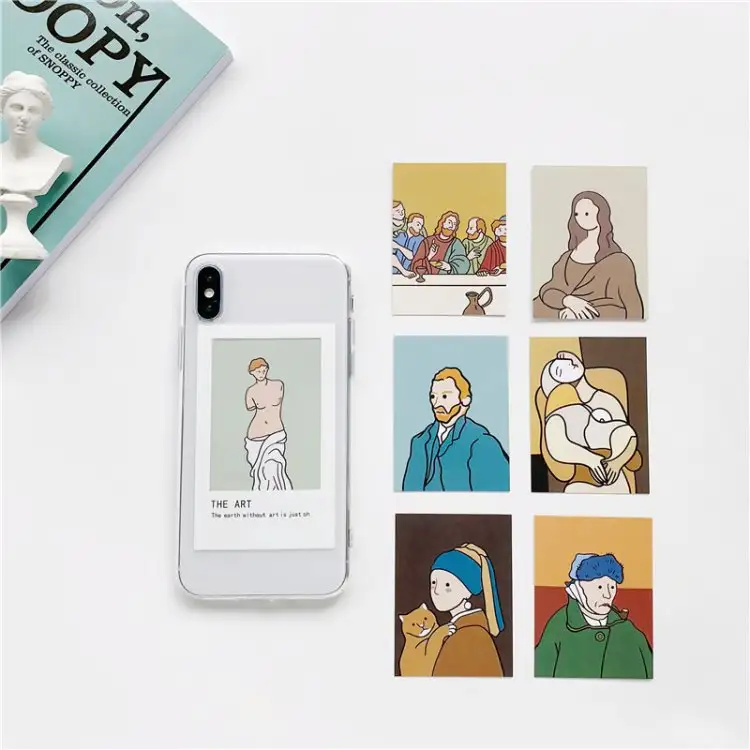 Cold Wind Card Phone Case Transparent