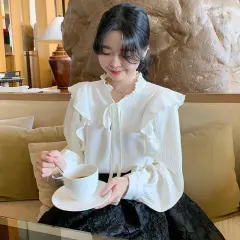 French Style Suit Summer Elegant Wooden Ear - Shirt - View 1