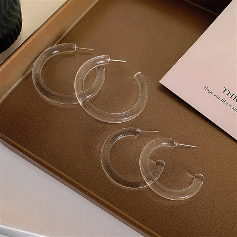 Exaggerated European And American Style Bungee Hip Hop Round Earrings