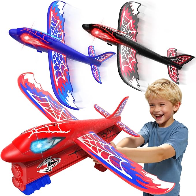 Airplane Launcher Toy With Glowing Eyes